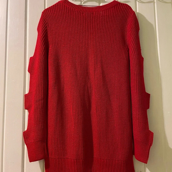 a.n.a. red open arm sweater-medium NWT - Picture 3 of 5